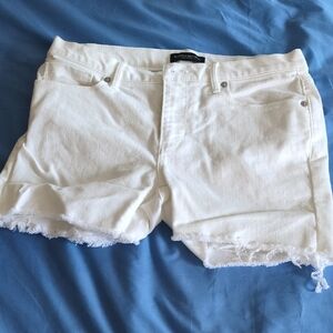 Banana Republic White Jean Shorts